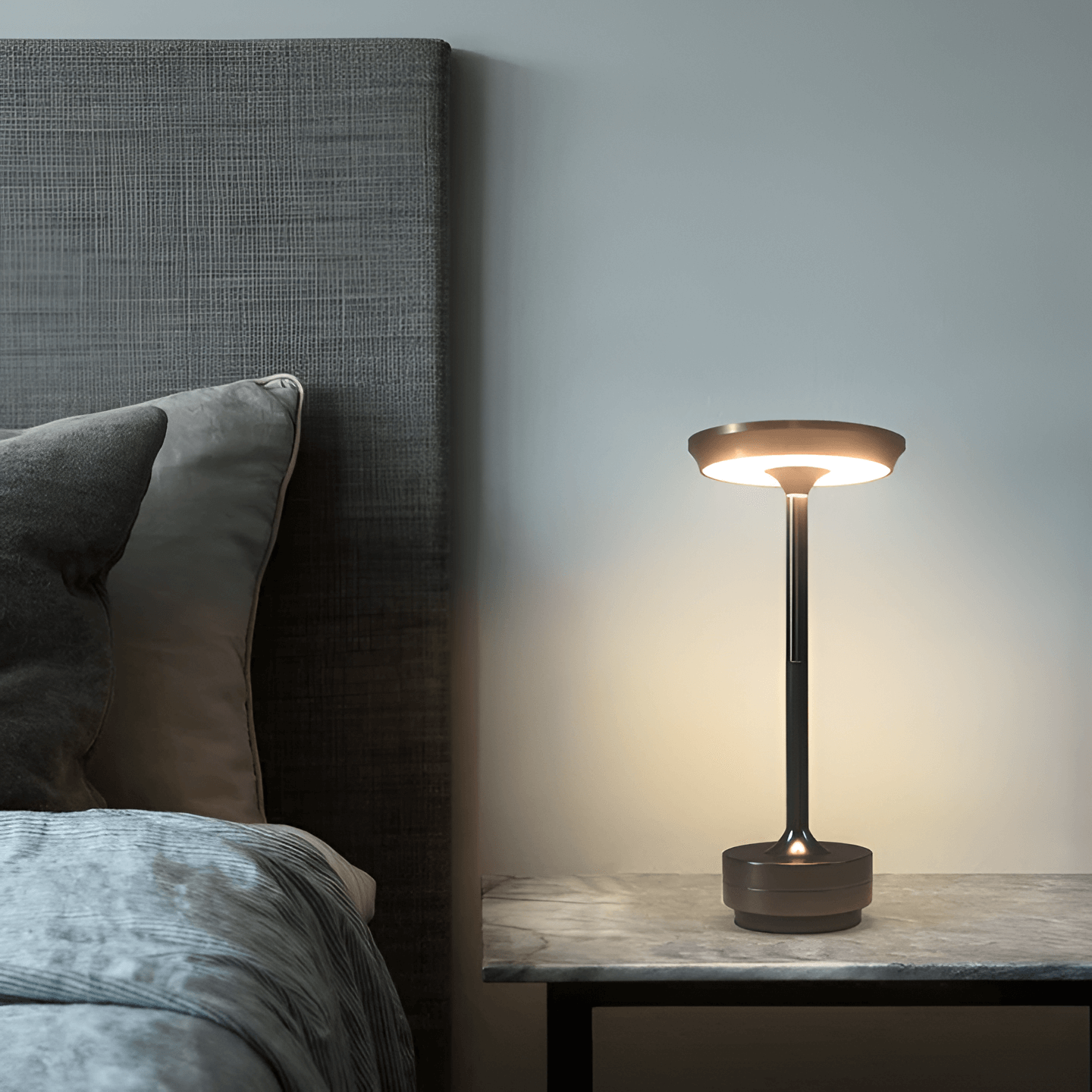Lampe d'Ambiance Brinola Rechargeable - Élégance Moderne et Chaleur Cozy