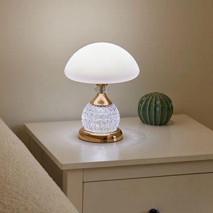 Lampe d'Ambiance Champignon Cristal - Éclat Naturel