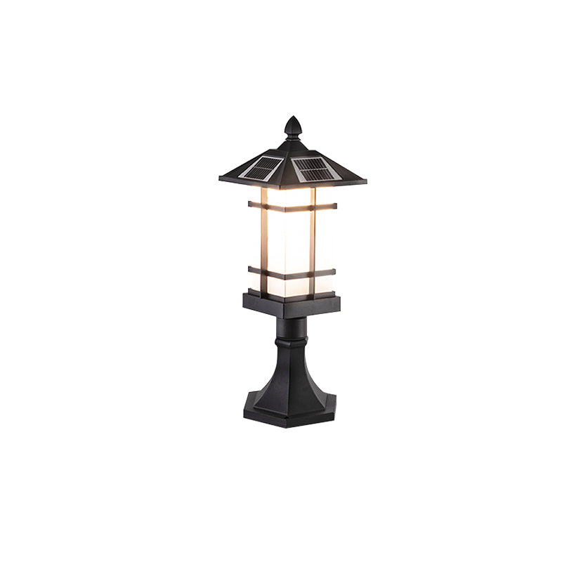 Lampe d'Extérieur Carrée - Élégance Solaire