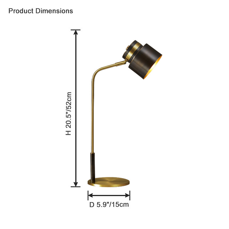 Lampe de Bureau - Arc en Laiton