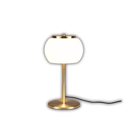 Lampe de Chevet Dorée En Verre Soufflé