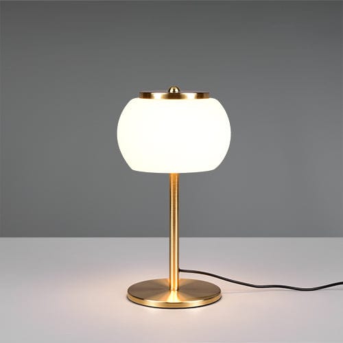Lampe de Chevet Dorée En Verre Soufflé