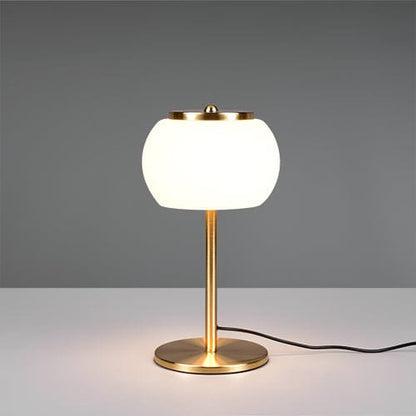 Lampe de Chevet Dorée En Verre Soufflé