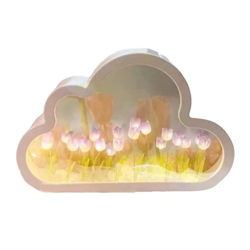 Lampe de Chevet Tulipe Nuage - Étoile Douce