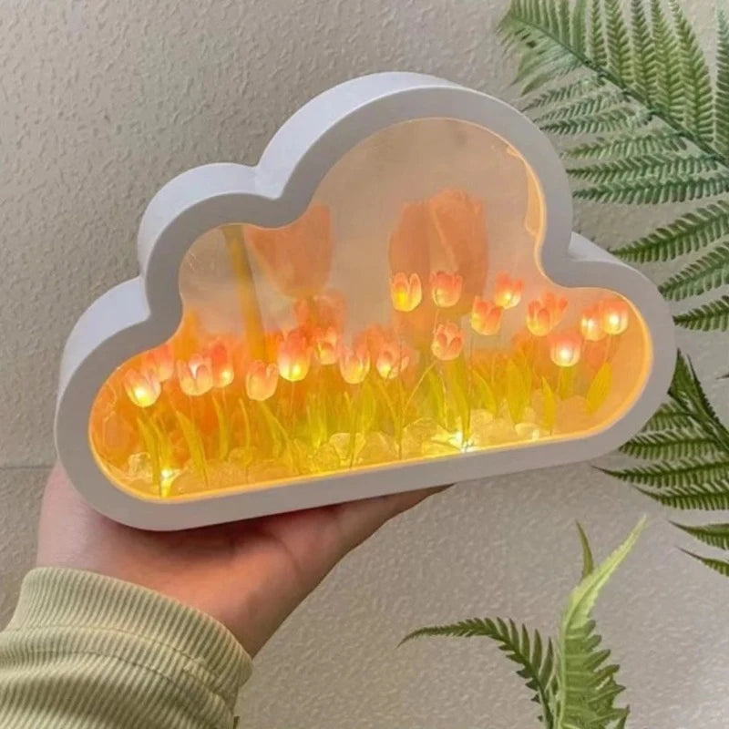 Lampe de Chevet Tulipe Nuage - Étoile Douce