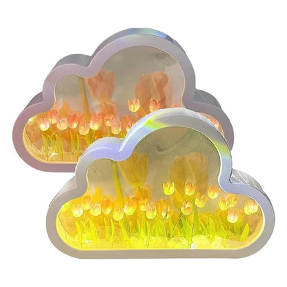 Lampe de Chevet Tulipe Nuage - Étoile Douce