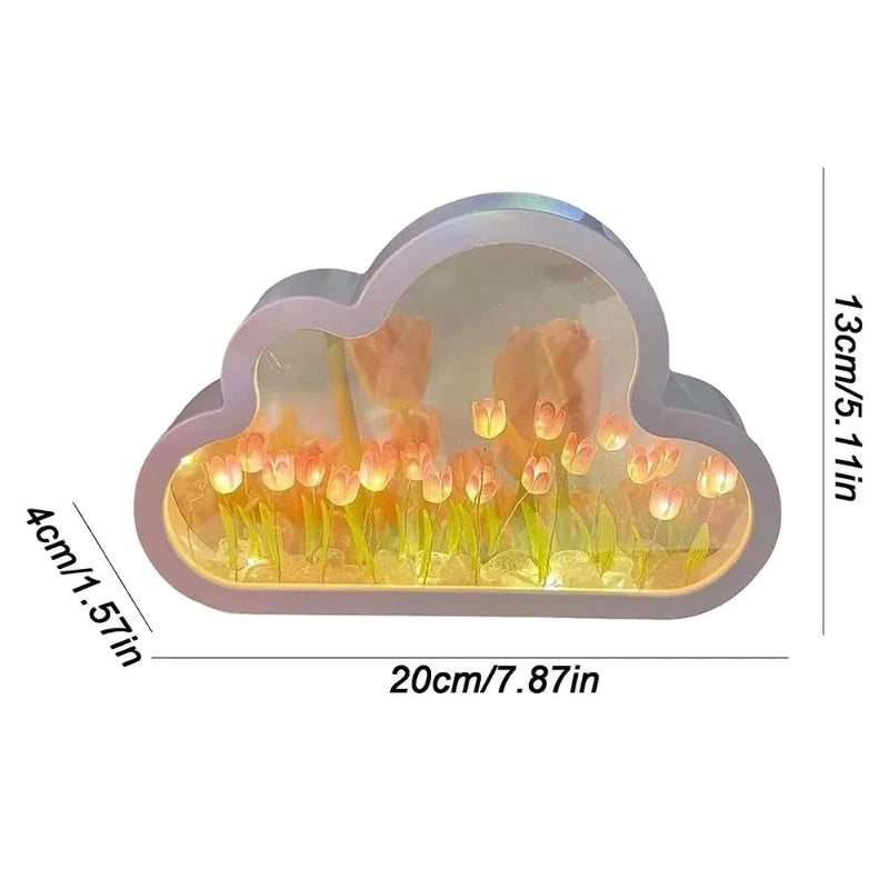 Lampe de Chevet Tulipe Nuage - Étoile Douce