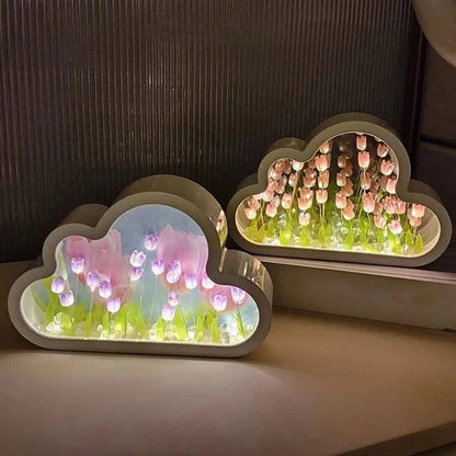 Lampe de Chevet Tulipe Nuage - Étoile Douce