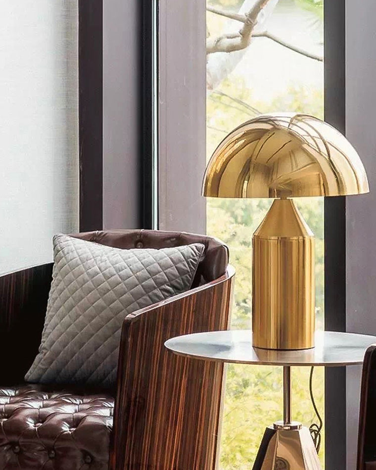 Lampe de Table Champignon en Métal