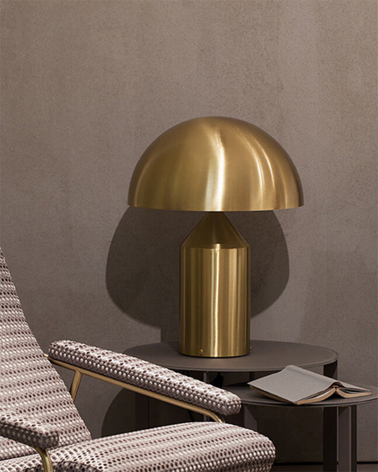 Lampe de Table Champignon en Métal