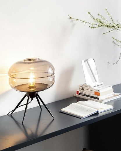 Lampe de Table Dôme en Verre