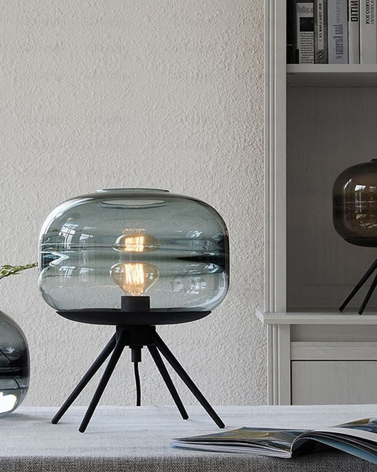 Lampe de Table Dôme en Verre
