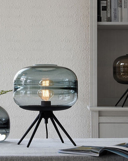 Lampe de Table Dôme en Verre