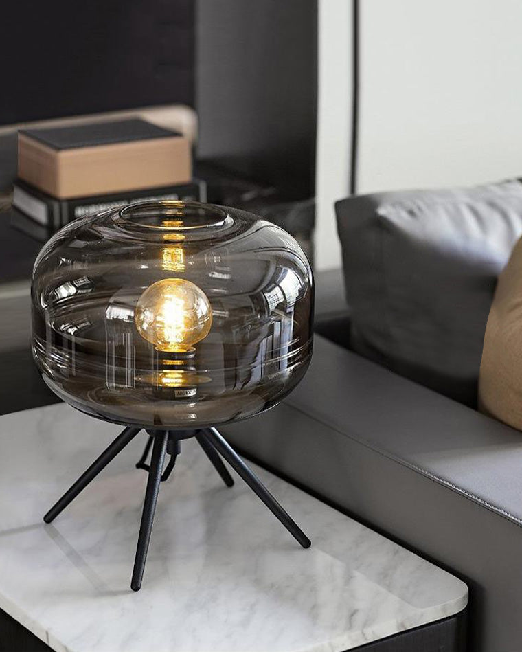 Lampe de Table Dôme en Verre