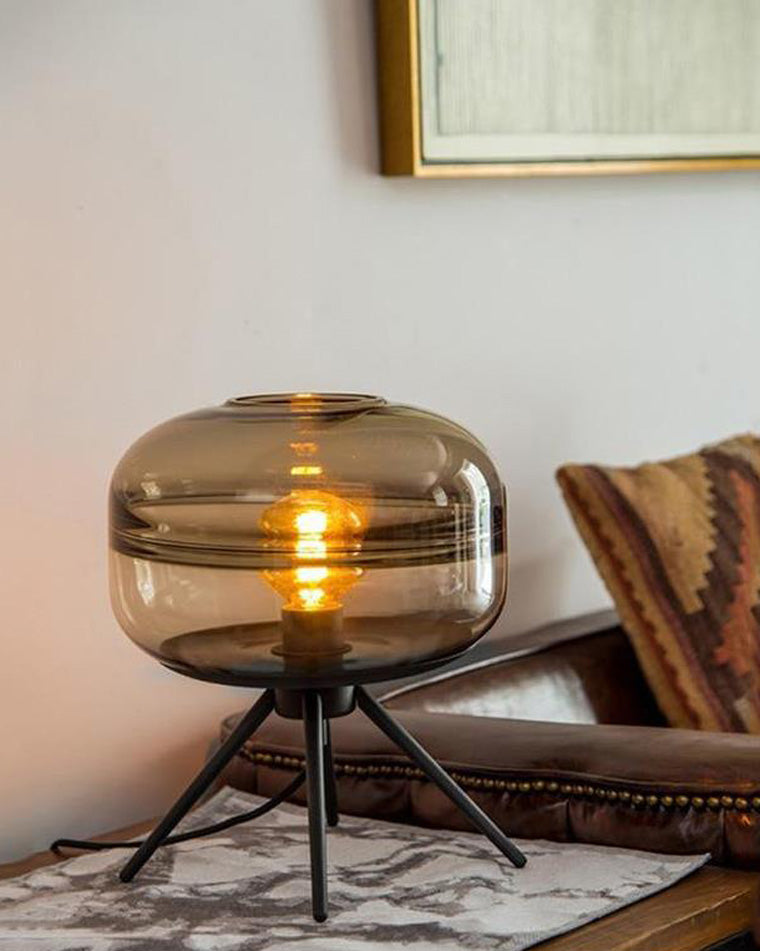 Lampe de Table Dôme en Verre