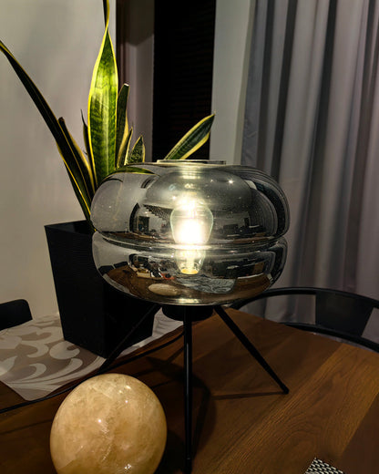 Lampe de Table Dôme en Verre