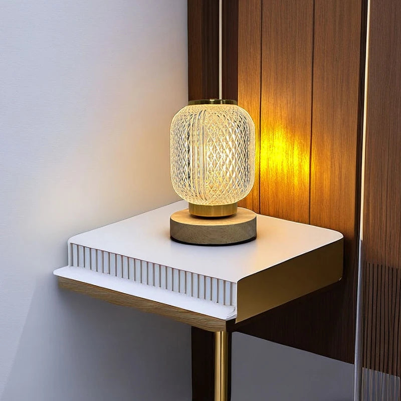 Lampe de Table Élégante - CrystalLuxe Chic