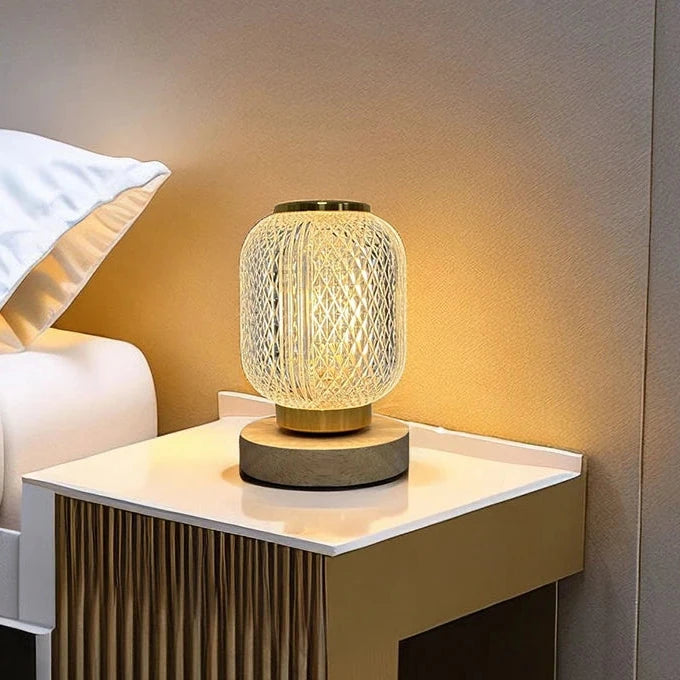 Lampe de Table Élégante - CrystalLuxe Chic