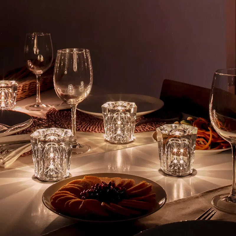 Lampe de Table Élégante - Kristalline Sans Fil Rechargeable