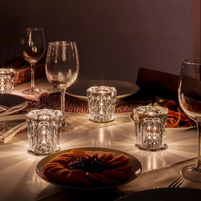 Lampe de Table Élégante - Kristalline Sans Fil Rechargeable