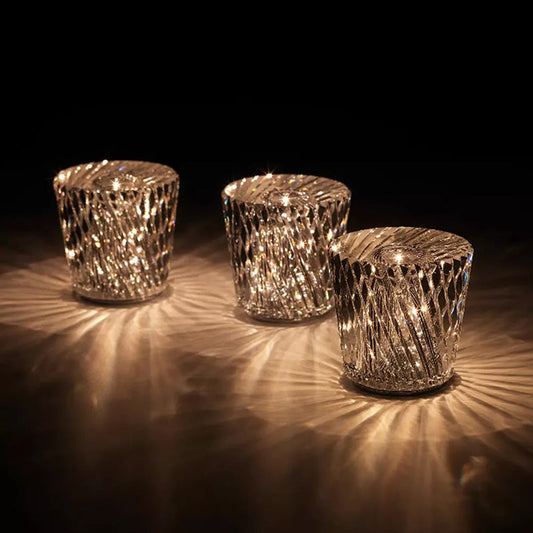 Lampe de Table Élégante - Kristalline Sans Fil Rechargeable
