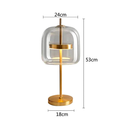 Lampe de Table Élégante en Verre - Fusion Moderne