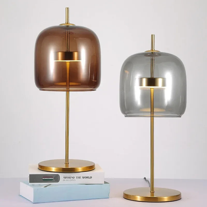 Lampe de Table Élégante en Verre - Fusion Moderne