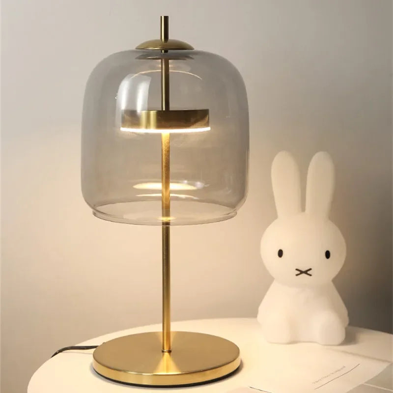 Lampe de Table Élégante en Verre - Fusion Moderne