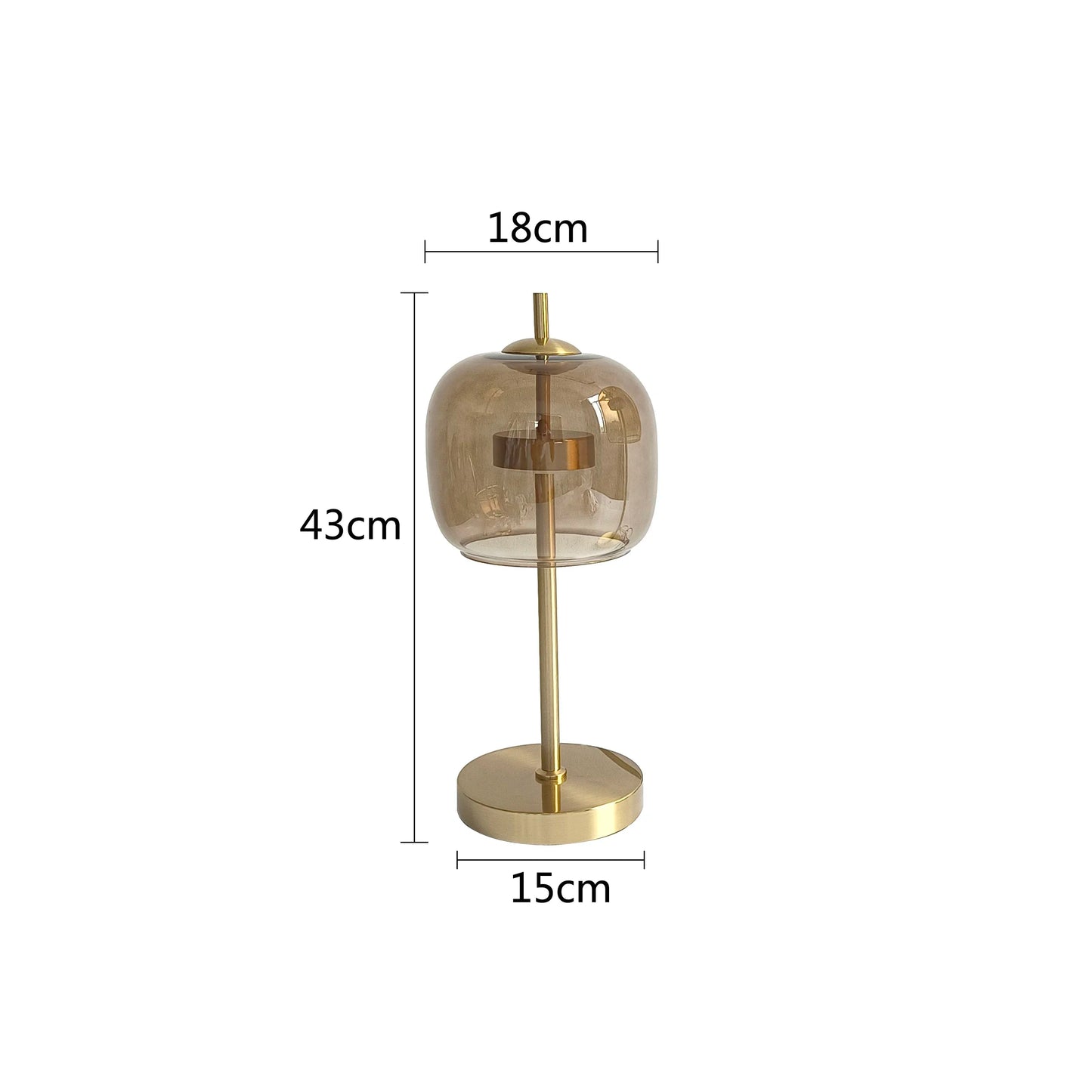 Lampe de Table Élégante en Verre - Fusion Moderne