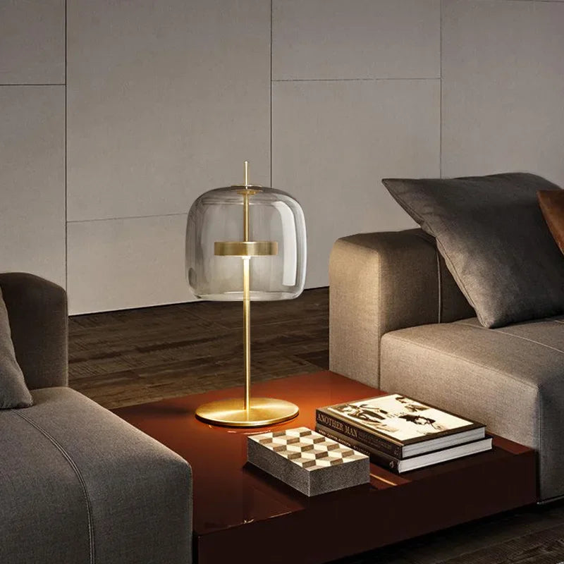 Lampe de Table Élégante en Verre - Fusion Moderne