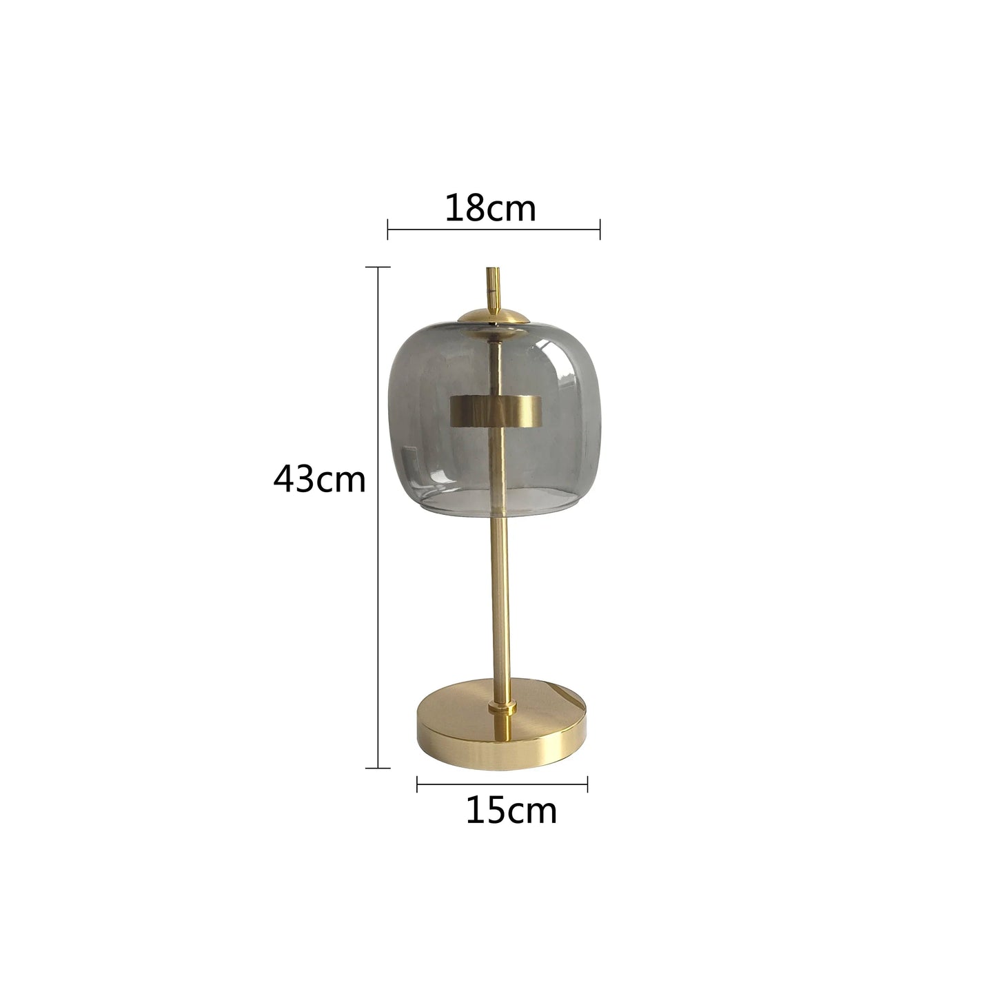 Lampe de Table Élégante en Verre - Fusion Moderne