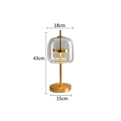 Lampe de Table Élégante en Verre - Fusion Moderne