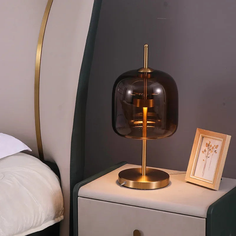 Lampe de Table Élégante en Verre - Fusion Moderne