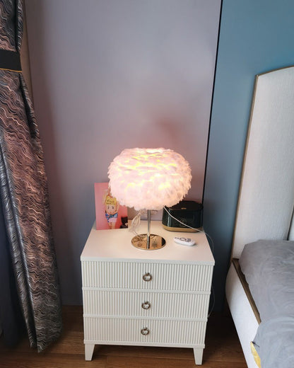Lampe de Table - Globe Feather