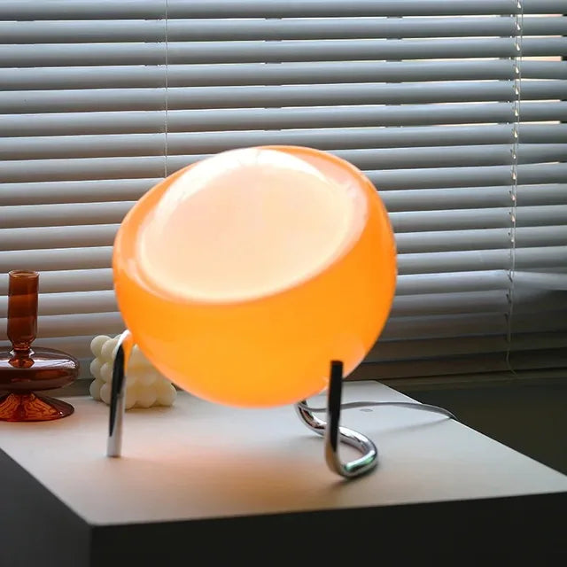 Lampe de Table Médiévale en Verre - Élégance Artisanale