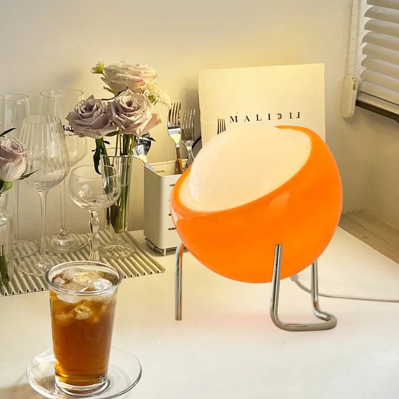 Lampe de Table Médiévale en Verre - Élégance Artisanale