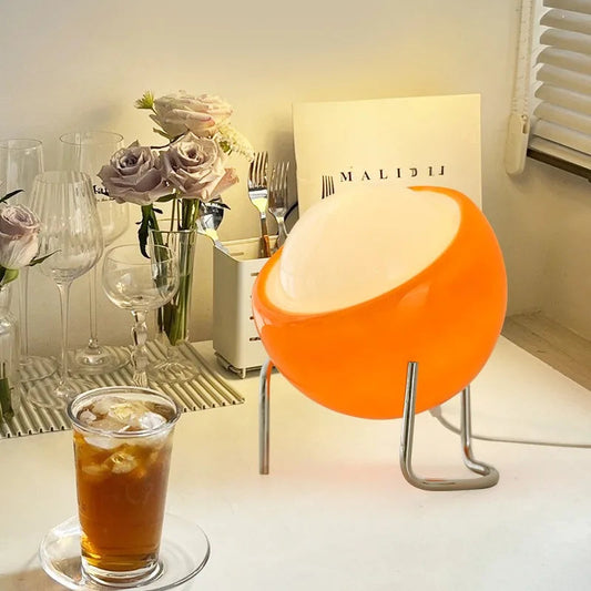 Lampe de Table Médiévale en Verre - Élégance Artisanale