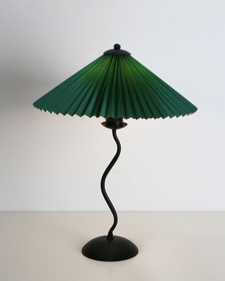 Lampe de Table Plissée Ondulée
