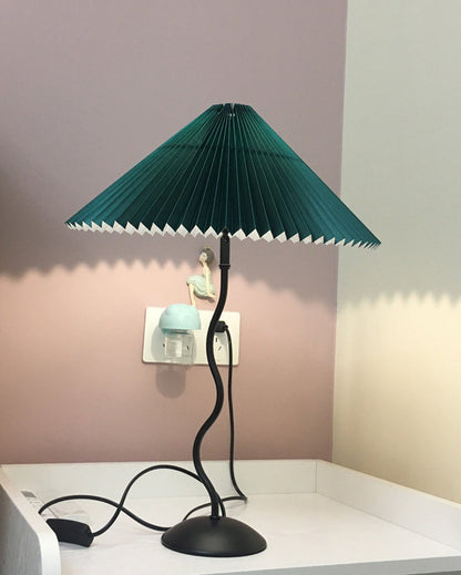 Lampe de Table Plissée Ondulée