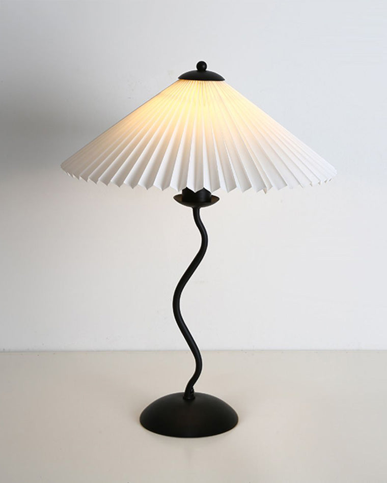 Lampe de Table Plissée Ondulée