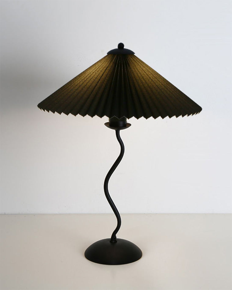Lampe de Table Plissée Ondulée