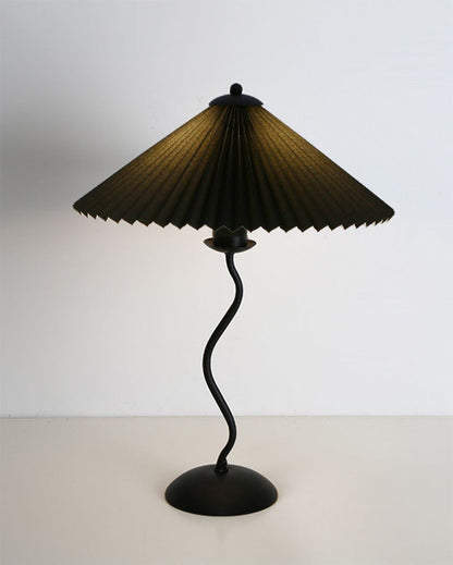 Lampe de Table Plissée Ondulée