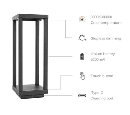 Lampe de Table Rechargeable - Lumina
