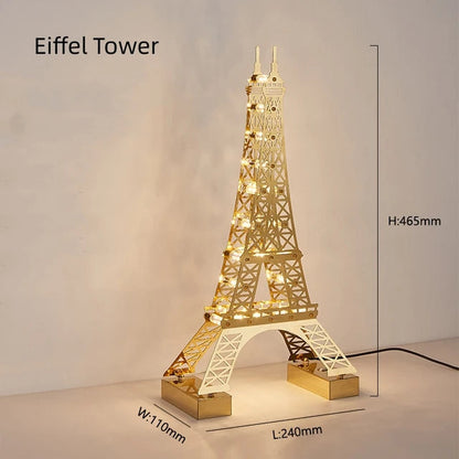 Lampe de Table Rétro - Grande Roue Élégante