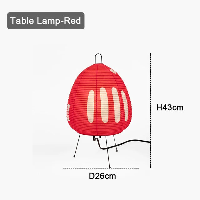 Lampe de Table Zen - TranquilGlow Artisanale en Papier de Riz
