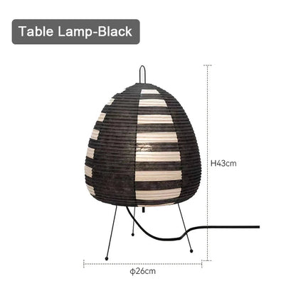 Lampe de Table Zen - TranquilGlow Artisanale en Papier de Riz