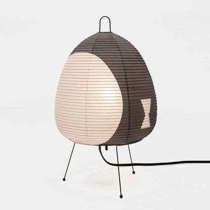 Lampe de Table Zen - TranquilGlow Artisanale en Papier de Riz