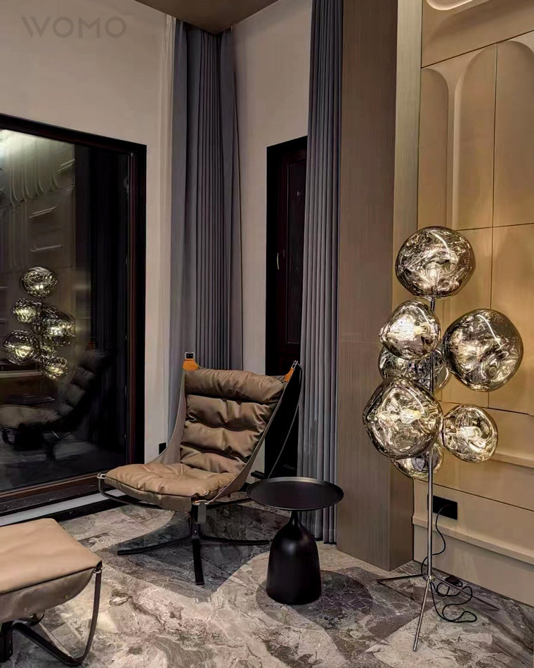 Lampe de sol "Lave Fondue"