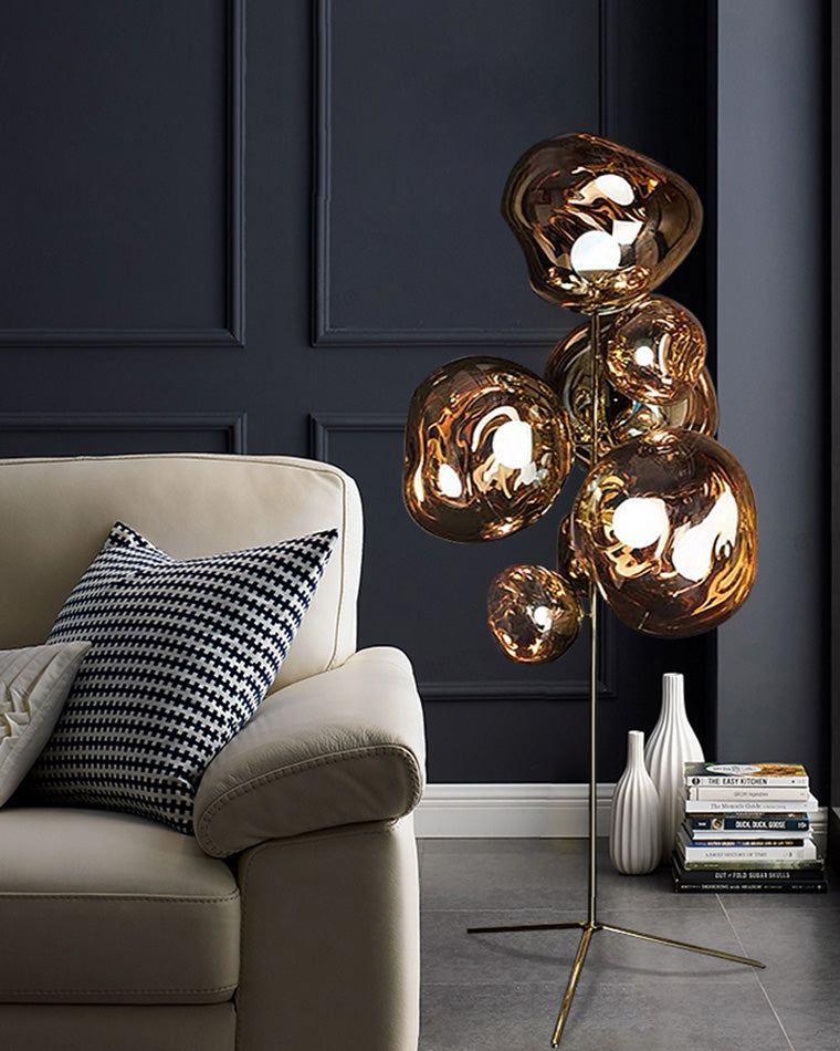 Lampe de sol "Lave Fondue"