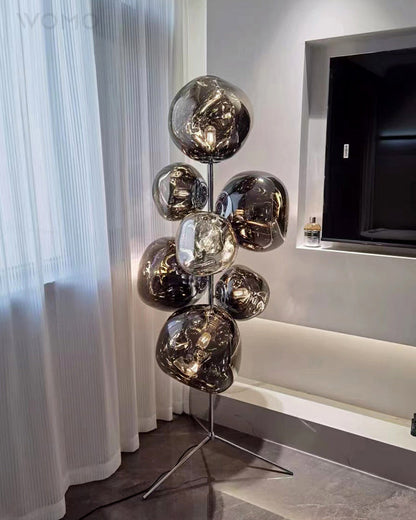 Lampe de sol "Lave Fondue"